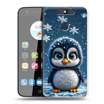 Силиконовый чехол на ZTE Blade V8C с принтом Новый год