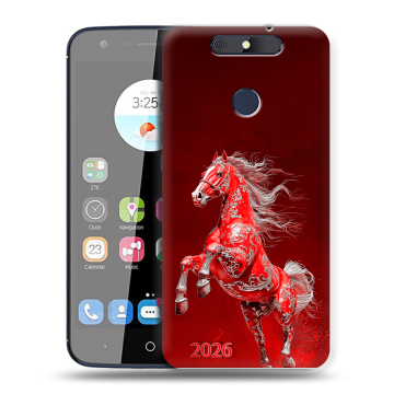 Силиконовый чехол на ZTE Blade V8C с принтом Новый год