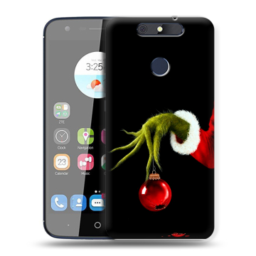 Силиконовый чехол на ZTE Blade V8C с принтом Новый год Гринч
