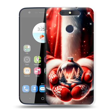 Силиконовый чехол на ZTE Blade V8C с принтом Новый год