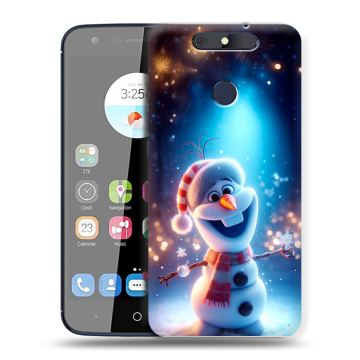 Силиконовый чехол на ZTE Blade V8C с принтом Новый год