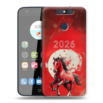 Силиконовый чехол на ZTE Blade V8C с принтом Новый год