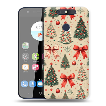 Силиконовый чехол на ZTE Blade V8C с принтом Новый год