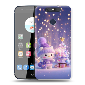 Силиконовый чехол на ZTE Blade V8C с принтом Новый год