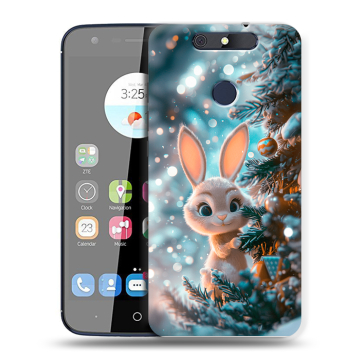 Силиконовый чехол на ZTE Blade V8C с принтом Новый год