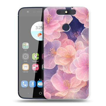 Силиконовый чехол на ZTE Blade V8C с принтом женский