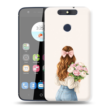 Силиконовый чехол на ZTE Blade V8C с принтом женский Силиконовый чехол на ZTE Blade V8C с принтом женский
