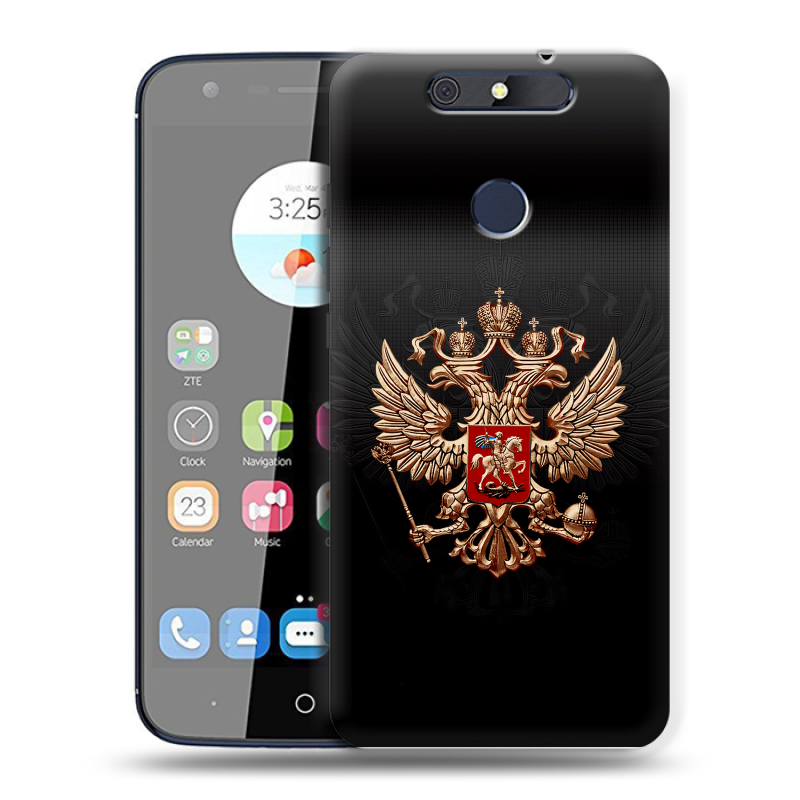 Силиконовый чехол на ZTE Blade V8C с принтом Герб России Силиконовый чехол на ZTE Blade V8C с принтом Герб России