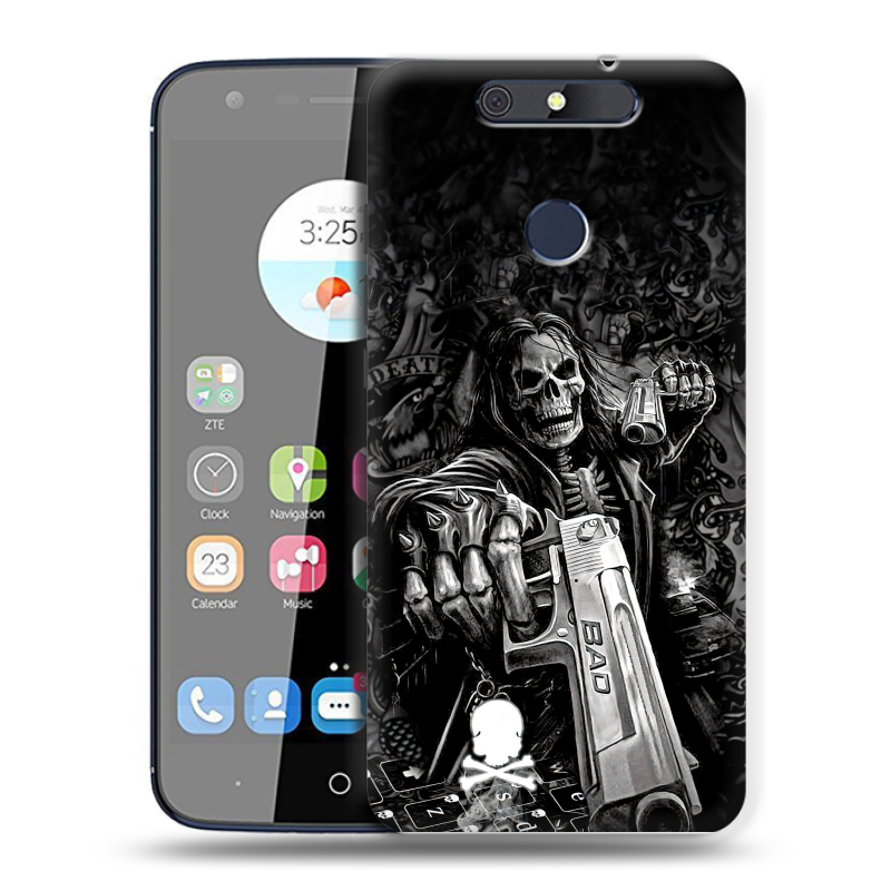 Силиконовый чехол на ZTE Blade V8C с принтом Скелет Силиконовый чехол на ZTE Blade V8C с принтом Скелет