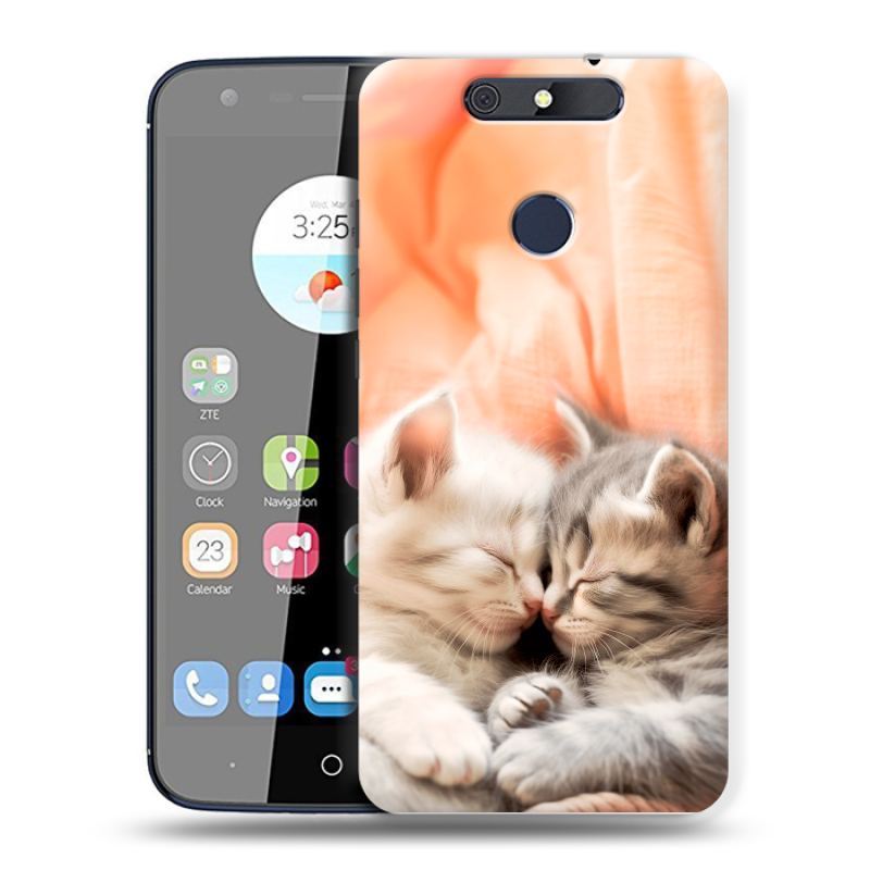 Силиконовый чехол на ZTE Blade V8C с принтом Котята Силиконовый чехол на ZTE Blade V8C с принтом Котята