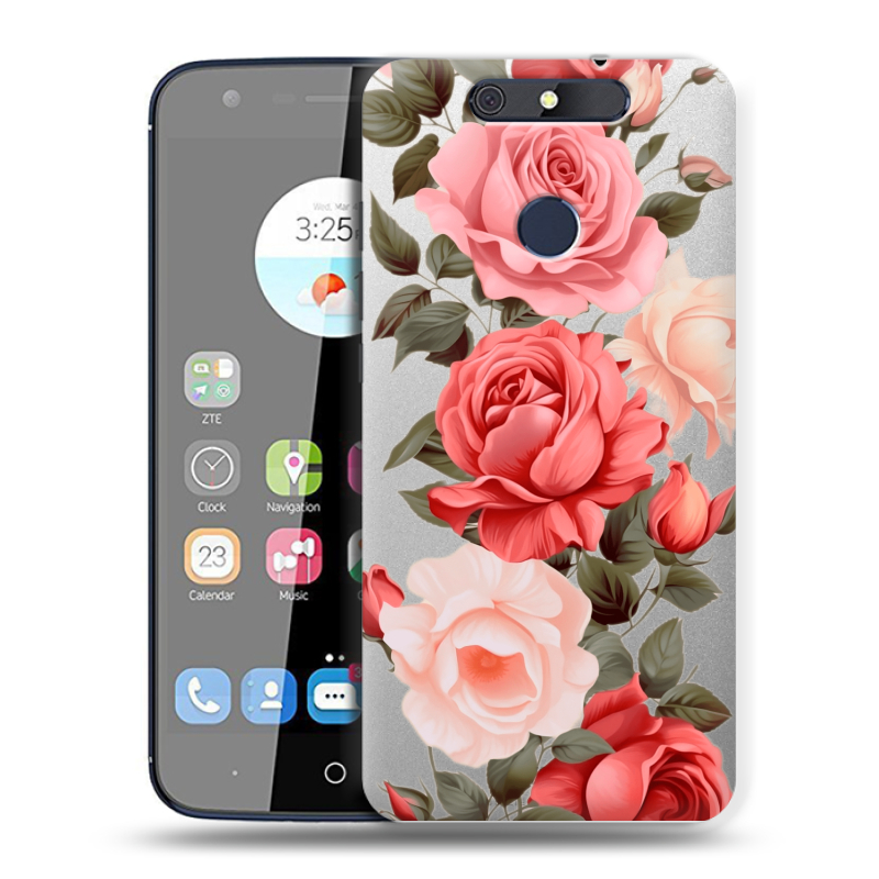 Силиконовый чехол на ZTE Blade V8C с принтом Розы Силиконовый чехол на ZTE Blade V8C с принтом Розы