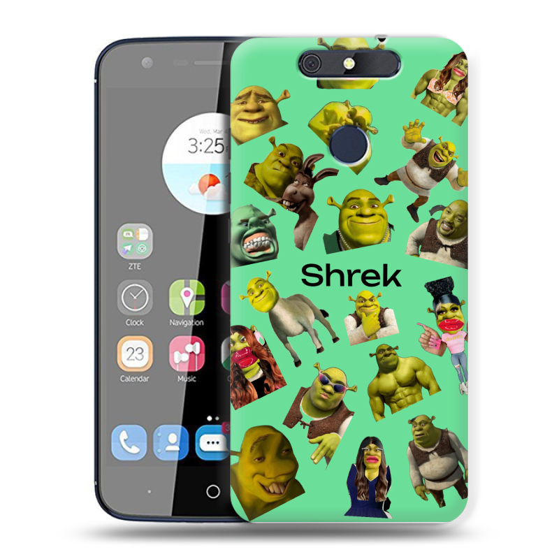 Силиконовый чехол на ZTE Blade V8C с принтом Шрек Shrek Силиконовый чехол на ZTE Blade V8C с принтом Шрек Shrek