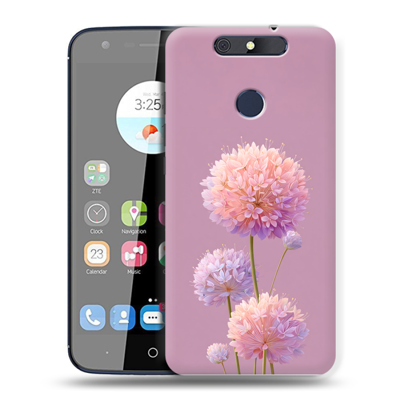 Силиконовый чехол на ZTE Blade V8C с принтом Цветы Силиконовый чехол на ZTE Blade V8C с принтом Цветы