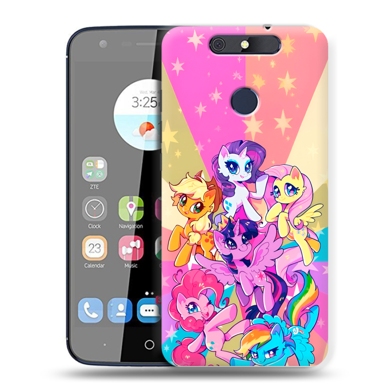 Силиконовый чехол на ZTE Blade V8C с принтом My little pony Дружба чудо Силиконовый чехол на ZTE Blade V8C с принтом My little pony Дружба чудо