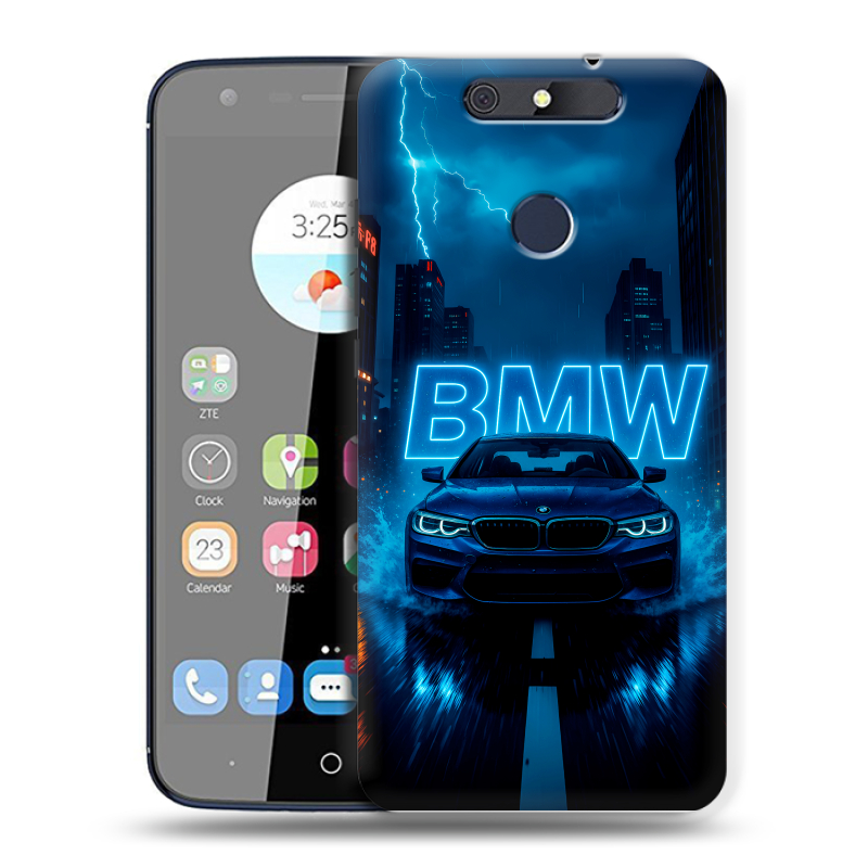 Силиконовый чехол на ZTE Blade V8C с принтом BMW БМВ Силиконовый чехол на ZTE Blade V8C с принтом BMW БМВ