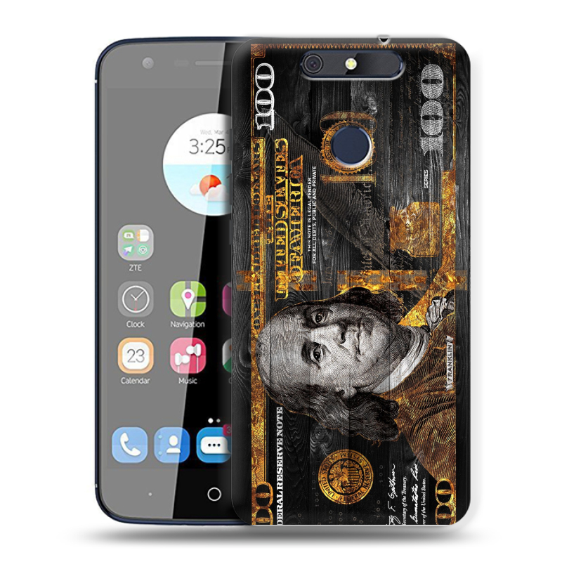 Силиконовый чехол на ZTE Blade V8C с принтом Доллар деньги Силиконовый чехол на ZTE Blade V8C с принтом Доллар деньги