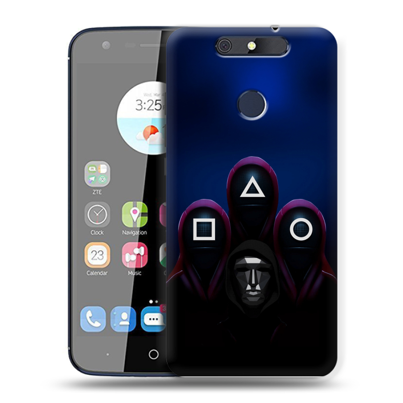 Силиконовый чехол на ZTE Blade V8C с принтом Игра Кальмара Силиконовый чехол на ZTE Blade V8C с принтом Игра Кальмара