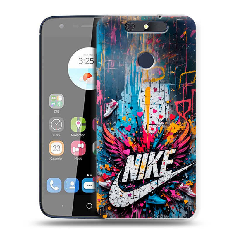 Силиконовый чехол на ZTE Blade V8C с принтом Nike Найк Силиконовый чехол на ZTE Blade V8C с принтом Nike Найк