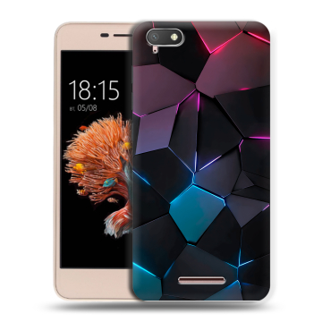 Силиконовый чехол на BQ Strike Power 4G с принтом Геометрия неона Силиконовый чехол на BQ Strike Power 4G с принтом Геометрия неона