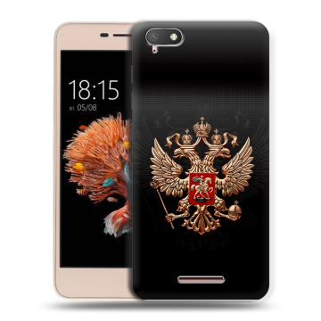 Силиконовый чехол на BQ Strike Power 4G с принтом Герб России Силиконовый чехол на BQ Strike Power 4G с принтом Герб России