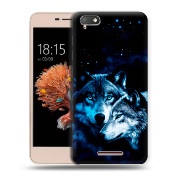 Силиконовый чехол на BQ Strike Power 4G с принтом Волки Силиконовый чехол на BQ Strike Power 4G с принтом Волки