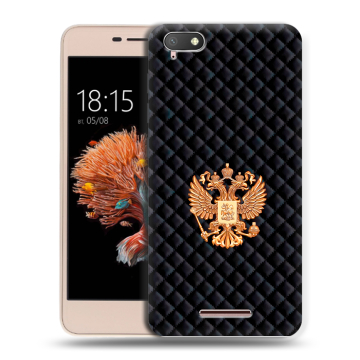 Силиконовый чехол на BQ Strike Power 4G с принтом Герб России принт Силиконовый чехол на BQ Strike Power 4G с принтом Герб России принт
