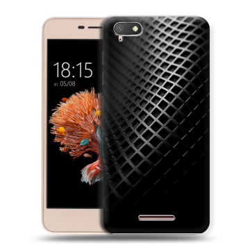 Силиконовый чехол на BQ Strike Power 4G с принтом Текстура металла Силиконовый чехол на BQ Strike Power 4G с принтом Текстура металла