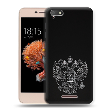 Силиконовый чехол на BQ Strike Power 4G с принтом Герб России