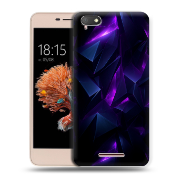 Силиконовый чехол на BQ Strike Power 4G с принтом Абстракиция
