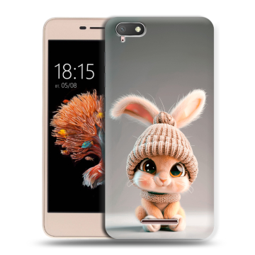 Силиконовый чехол на BQ Strike Power 4G с принтом Кролик Силиконовый чехол на BQ Strike Power 4G с принтом Кролик