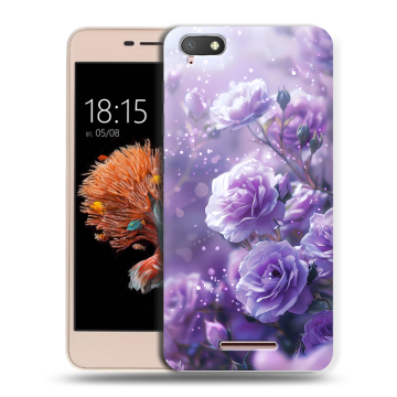 Силиконовый чехол на BQ Strike Power 4G с принтом Розы цветы Силиконовый чехол на BQ Strike Power 4G с принтом Розы цветы