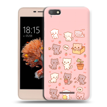 Силиконовый чехол на BQ Strike Power 4G с принтом Hello Kitty Хелоу Кити Силиконовый чехол на BQ Strike Power 4G с принтом Hello Kitty Хелоу Кити