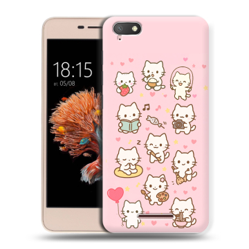 Силиконовый чехол на BQ Strike Power 4G с принтом Hello Kitty Хелоу Кити Силиконовый чехол на BQ Strike Power 4G с принтом Hello Kitty Хелоу Кити