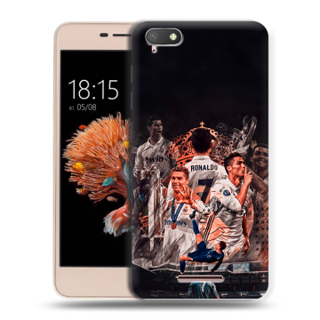 Силиконовый чехол на BQ Strike Power 4G с принтом Реал Роналдо Real Ronaldo