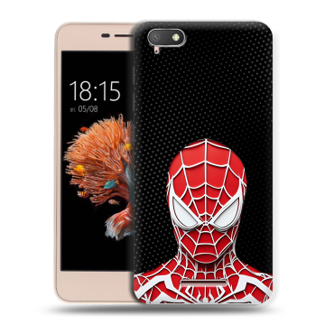 Силиконовый чехол на BQ Strike Power 4G с принтом человек паук spiderman Силиконовый чехол на BQ Strike Power 4G с принтом человек паук spiderman