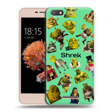 Силиконовый чехол на BQ Strike Power 4G с принтом Шрек Shrek