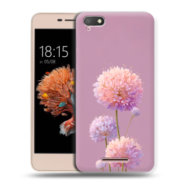 Силиконовый чехол на BQ Strike Power 4G с принтом Цветы Силиконовый чехол на BQ Strike Power 4G с принтом Цветы