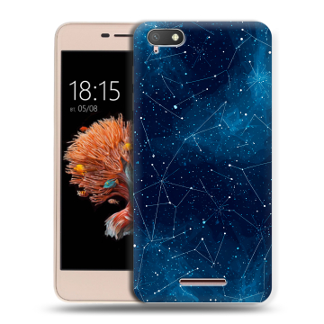 Силиконовый чехол на BQ Strike Power 4G с принтом Космос звезды