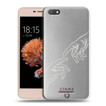 Силиконовый чехол на BQ Strike Power 4G с принтом Сотворение мира