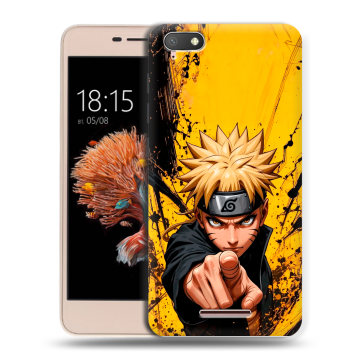 Силиконовый чехол на BQ Strike Power 4G с принтом Naruto Наруто