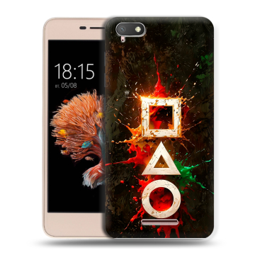 Силиконовый чехол на BQ Strike Power 4G с принтом Squid Game Игра кальмара