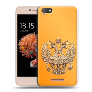 Силиконовый чехол на BQ Strike Power 4G с принтом Герб Флаг России Силиконовый чехол на BQ Strike Power 4G с принтом Герб Флаг России