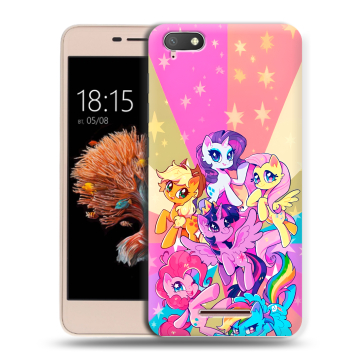 Силиконовый чехол на BQ Strike Power 4G с принтом My little pony Дружба чудо