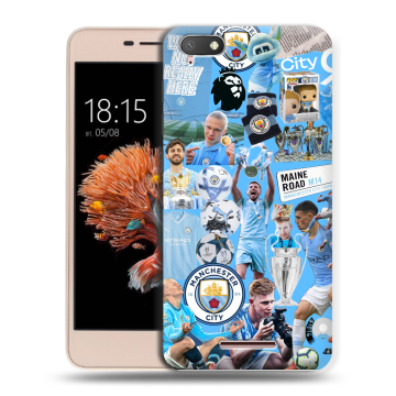 Силиконовый чехол на BQ Strike Power 4G с принтом Man City Манчестер Сити Силиконовый чехол на BQ Strike Power 4G с принтом Man City Манчестер Сити