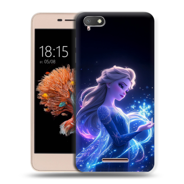 Силиконовый чехол на BQ Strike Power 4G с принтом Холодное сердце Frozen Силиконовый чехол на BQ Strike Power 4G с принтом Холодное сердце Frozen