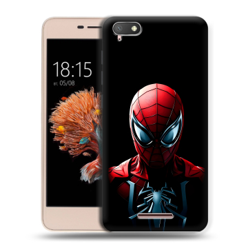 Силиконовый чехол на BQ Strike Power 4G с принтом Spiderman Человек паук