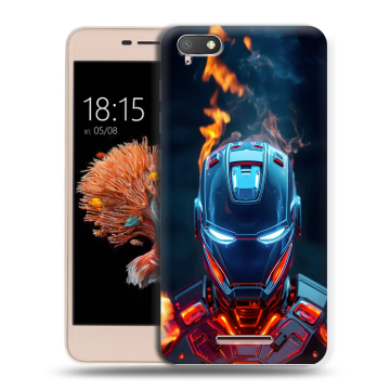 Силиконовый чехол на BQ Strike Power 4G с принтом IronMan Железный человек Силиконовый чехол на BQ Strike Power 4G с принтом IronMan Железный человек