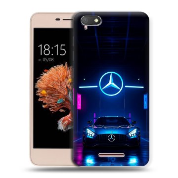 Силиконовый чехол на BQ Strike Power 4G с принтом Mercedes Мерседес