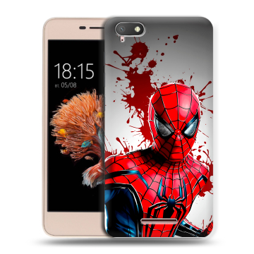 Силиконовый чехол на BQ Strike Power 4G с принтом Spiderman Человек паук