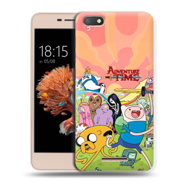 Силиконовый чехол на BQ Strike Power 4G с принтом Adventure time Время приключений Силиконовый чехол на BQ Strike Power 4G с принтом Adventure time Время приключений